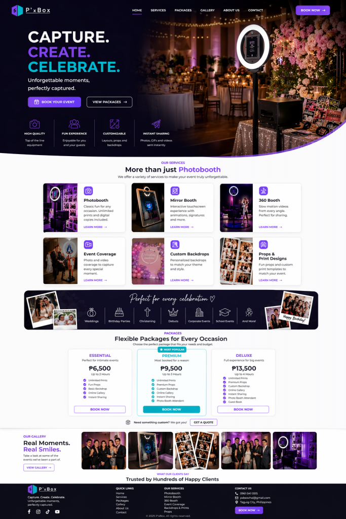 home page